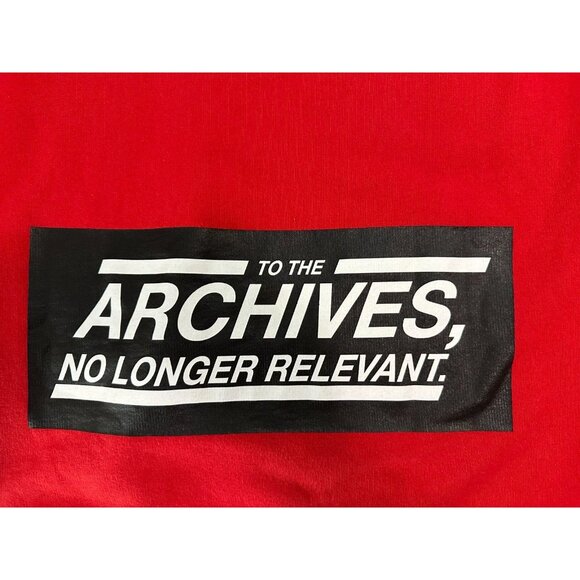 Raf Simons AW15 "to the archives" Sweater color red sz M - Picture 6 of 8